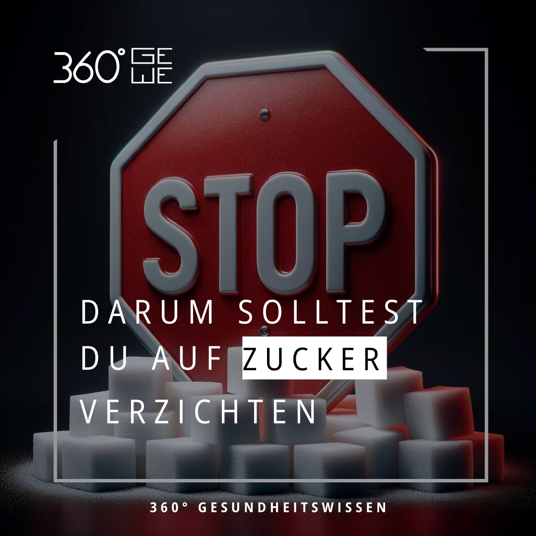 Stop Schild und Zuckerwürfel